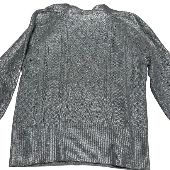 Veronica Beard Silver Grady Metallic Sweater XS - Picture 10 of 10